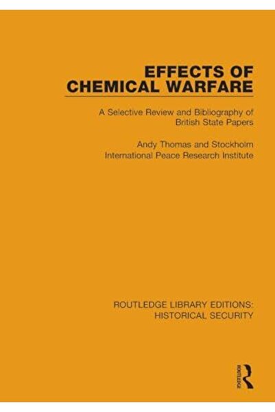 Taylor & Francis Books Ltd تأثيرات الحرب الكيميائية