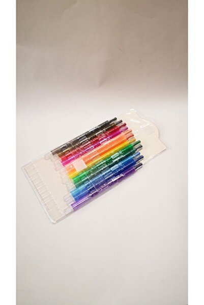 Mikro Çevirmeli Mum Boya 12 Renk Tam Boy