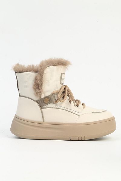 Pierre Cardin Pci-11188 Model Cream Women's Boots - Imported Design