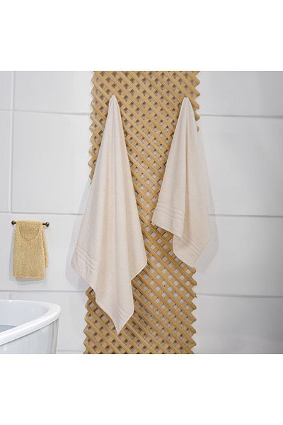 Dotamess 100% Organic Cotton Milano Premium 2-Piece Bath Towel Set: 1 Bath Towel and 1 Hand, Face Towel