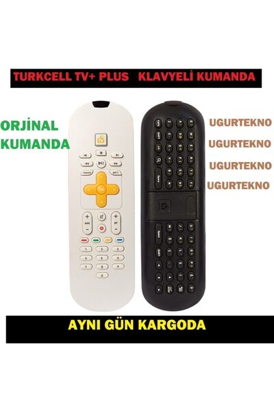 Turkcell Tv+ Plus Klavyeli Orjinal Kumanda
