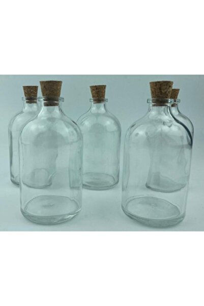 WOODBOR 5 Adet 100 Ml Mantar Tıpa Cam Şişe