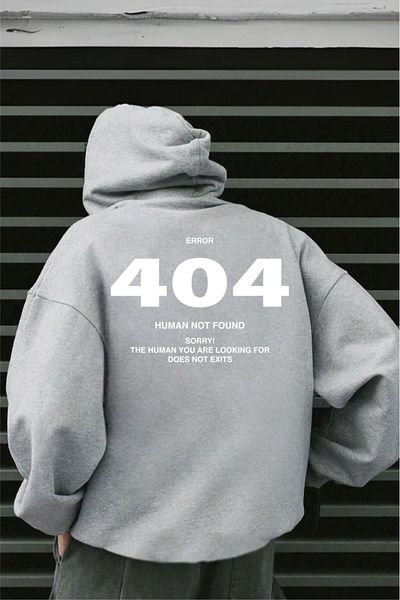 Oksit Ανδρικό φούτερ - Human Back Printed, Βαμβακερό