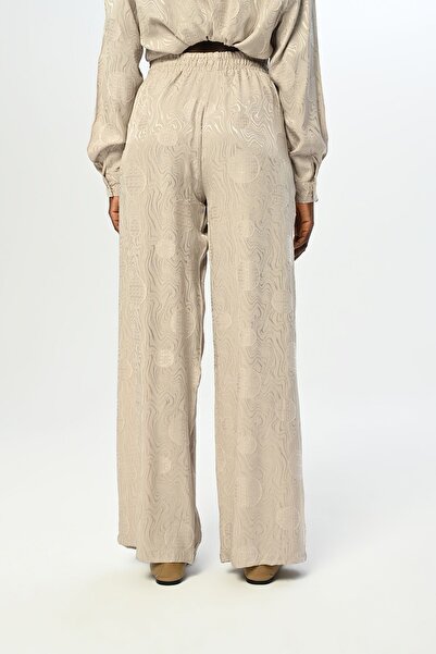 Orfeo Negro Γυναικεία - Ελαστική μέση, φαρδιά πόδια και παντελόνι με μικτό σχέδιο