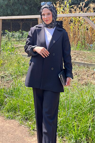 lurex moda Oversize Blazer Takım