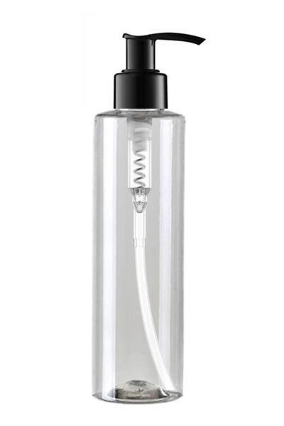 makrobay 150ml Plastik Boş - Siyah Sıvı Sabun Pompalı - Pet Şişe - 5 Adet