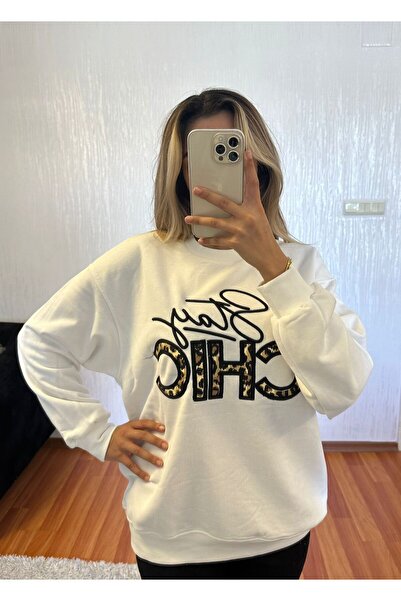 SHINE STYLE تفاصيل نص الفهد الأبيض الحلو