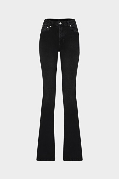 Açelya Okcu High Waist Flare Leg Full Length Stretch Jeans