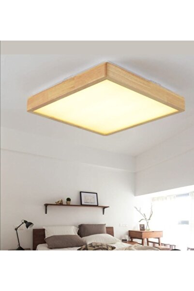 Dekor olsun Çerceveli Led Aydınlatma 60x60cm Salon Yatak Odası Mutfak Avize A...