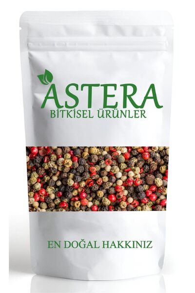 ASTERA 1 Kg Renkli Karabiber 4 Renk Karışık Tane Karabiber 1000 Gr