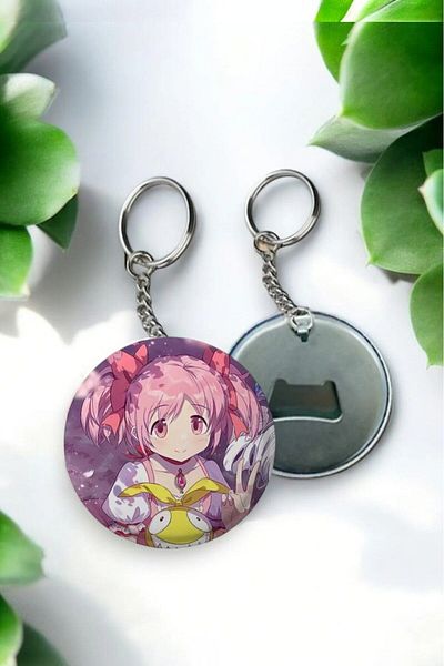Major Selection سلسلة مفاتيح أنيمي كبيرة الحجم من Puella Magi Madoka Magica - 58 ملم