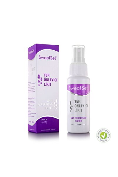 SWEAT SET Ter Önleyici Likit Sprey 60 Ml - El Yüz Ayak Sırt Koltuk Altı Terleme Önleyici Etkin Formül