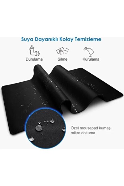 PSGT Xxl 90x40 Cm Oyuncu Gamepad Siyah Oyuncu Mousepad Aa Kalıte