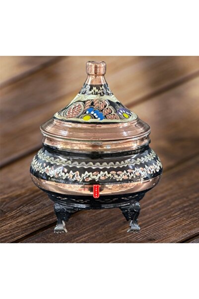 Tabibu Bakır şekerlik el işlemesi ayaklı