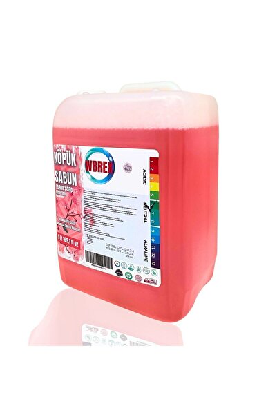WBREX Premium Gliserinli Köpük Sabun 5 lt Ekonomik Boy Japon Kiraz Çiçeği Kokulu