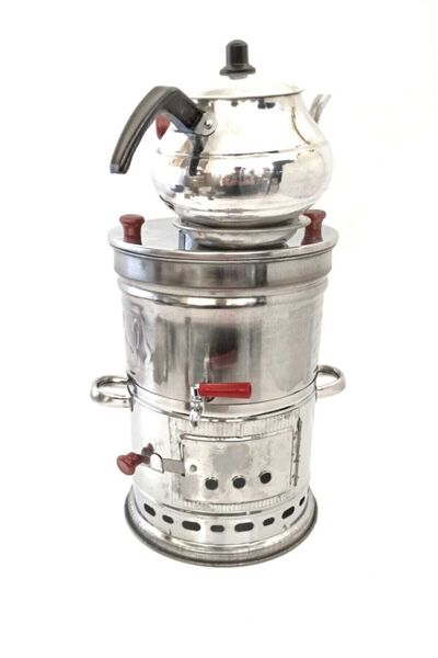 CEMRE Zarif Odunlu Semaver Ve Demlik