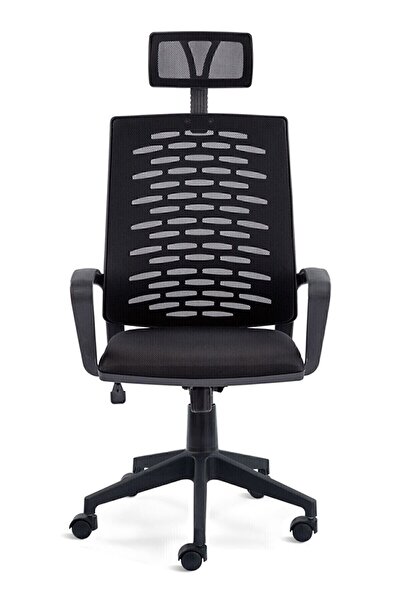 Sers Home&Office Fileli Yönetici Makam Koltuğu-siyah Başlıklı Büro Ofis Müdür...