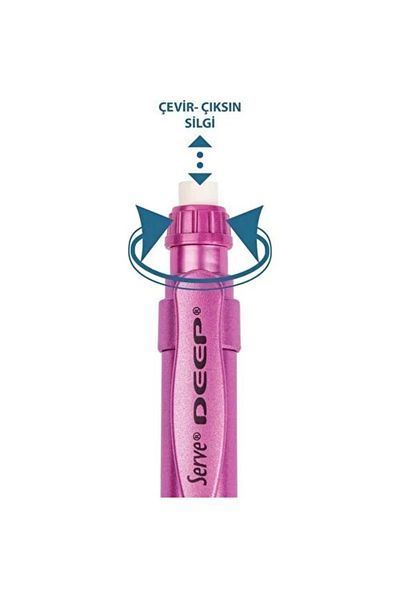 Serve Versatil Pencil (Mechanical Pencil) Deep 0.7 Mm Metallic Princess Pink