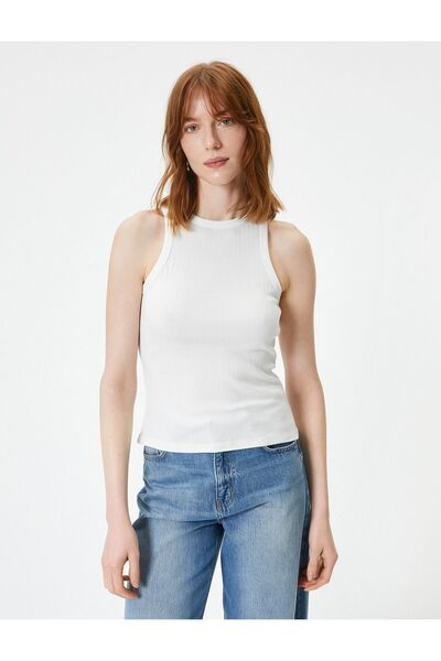 Koton γυναικείο μπλουζάκι με λαιμόκοψη