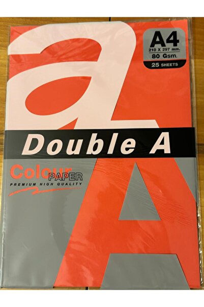 DOUBLE A 25 Pieces Red 80 Gr 1 Pack