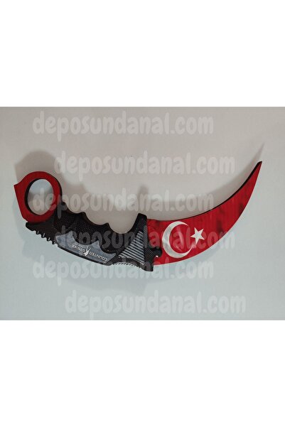 Deposundan Al Ahşap Cs-go Bayrak Karambit