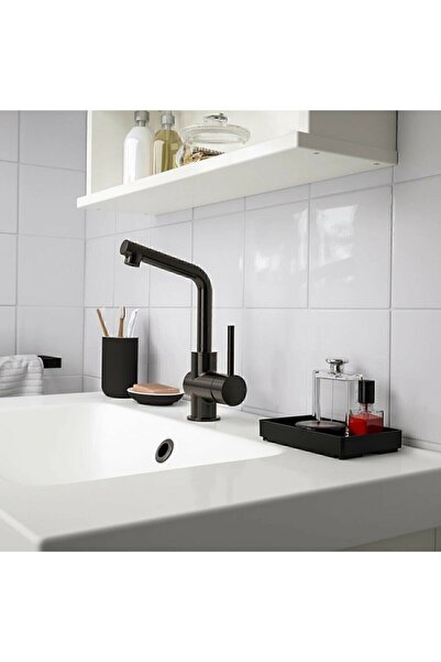 IKEA Skogsviken 2 Adet Banyo Tepsisi, Siyah