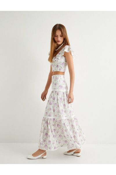 Koton Kadın Çiçekli Uzun Etek