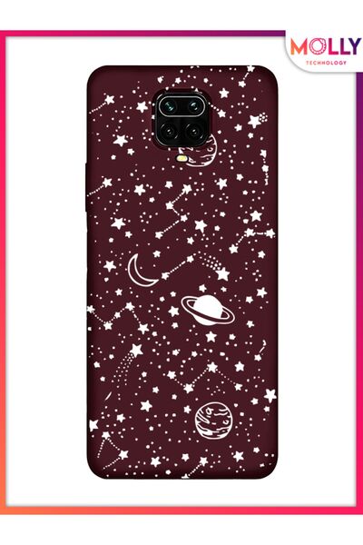 Molly حافظة سيليكون بنمط كوكب الكرز الفاسد لهاتف Xiaomi Redmi Note 9 PRO