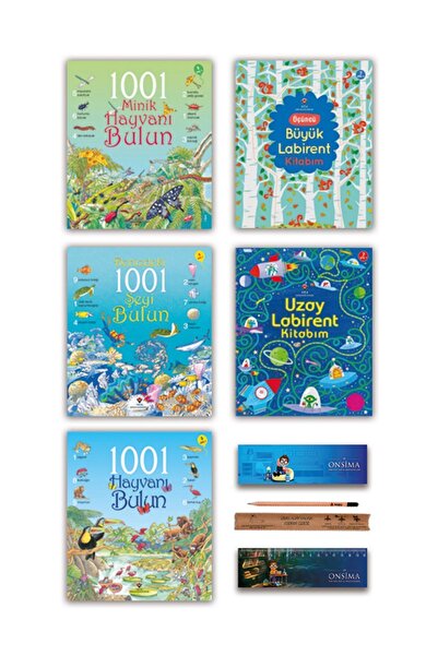 Tübitak Yayınları Find 1001 Animals - Find 1001 Things in the Sea - My Big Ma...