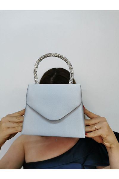 NAZART FEMEI SATIN SILVER ROCHIE DE SEARA PORTFOLIU DE PIATRA DE MÂNĂ NUNTĂ GEANT DE NOAPTE DE logodnă