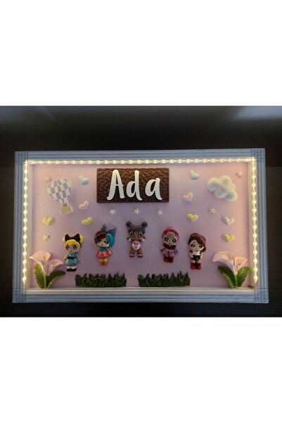 Özlem Bebek Kişiye Özel Ledli Kapı Süsü