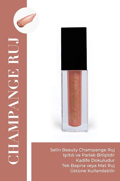 Selin Beauty Champagne Lipstick
