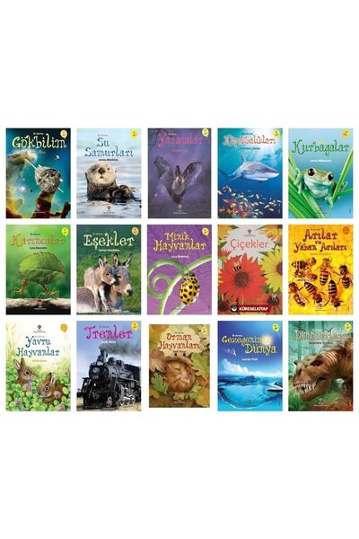 Tübitak Yayınları Tübitak Popüler Bilim Ilk Okuma Kitapları 15 Kitap Set (7+ ...