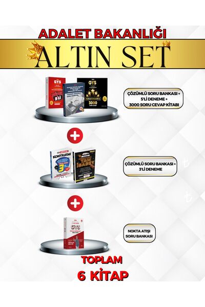 Rakipsiz UZEM Adalet Bakanlığı Görevde Yükselme Yazı İşleri Müdürlüğü ALTIN SET