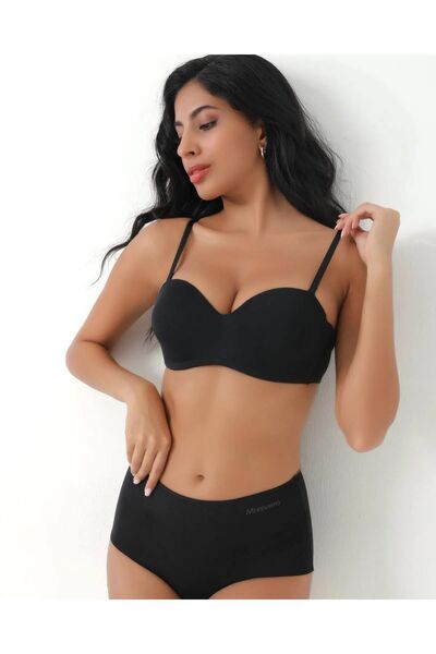 Missvera Silikonlu Lotus Sütyen Siyah