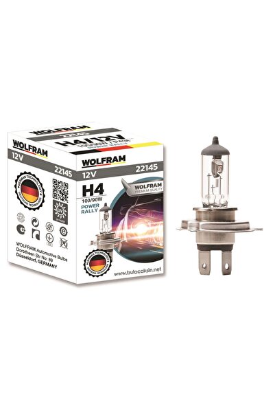 WOLFRAM Ampul H4 12v 100/90w Tırnaklı P43t 1 Adet