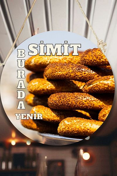 Nod Για το κατάστημα Bagel - Τοίχος, Πόρτα, Πίνακας Κρεμάστρας Διπλής Όψης, Διακοσμητικό Φούρνου Ζαχαροπλαστικής