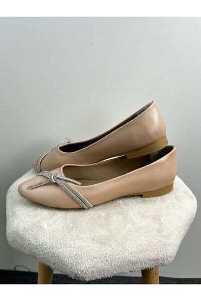 kaplan shoes BÜYÜK NUMARA KADIN TAŞLI BABET 41-42