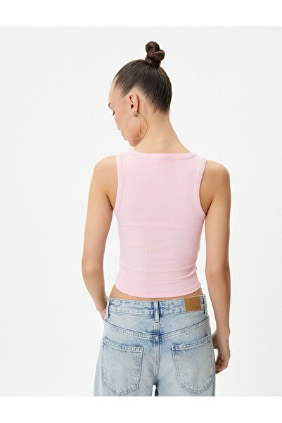 Koton Women's Basic Crop Tank Top