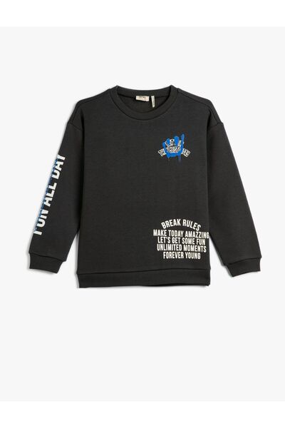 Koton Boy's Crew Neck Sweat
