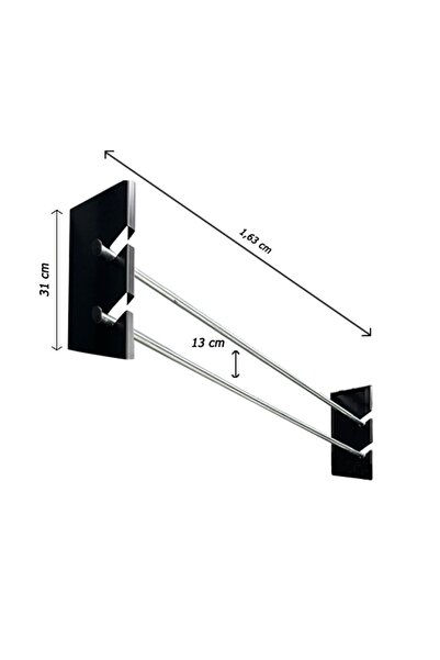 fastbestore Duvara Monte 2'li Cam Filmi Rafı 1.52cm PPF & Folyo Takılabilir