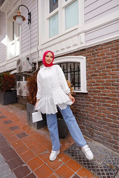 hilla line Γυναικείο πουκάμισο Hijab Tunic - Frilly Scallop