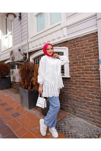 Tesettür World Frilly Scallop Tunic