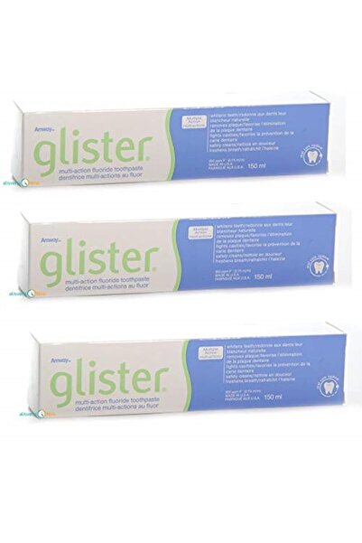 Amway Glister Flörürlü Büyük Boy Diş Macunu 150 ml (3 ADET) Yeni Ambalaj Gönd...