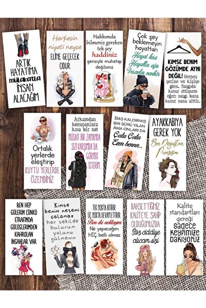 Pankart Evi Motto 14 bucăți de prezentare carduri de cafea