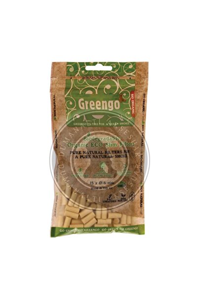 Greengo Biyo-organik %100 Orijinal 6x15mm Sigara Filtresi 200 Adet