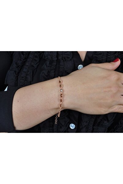 EZİLA SİLVER Suyolu Oval Zultanit Bileklik