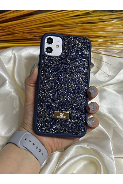 wucasee حافظة آيفون 11 متوافقة مع حافظة حجرية زرقاء داكنة اللون الأزرق الداكن