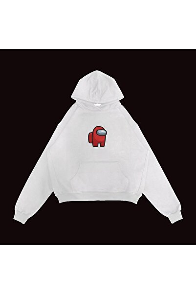 FECCY Hanorac Oversize Unisex Alb Among Us