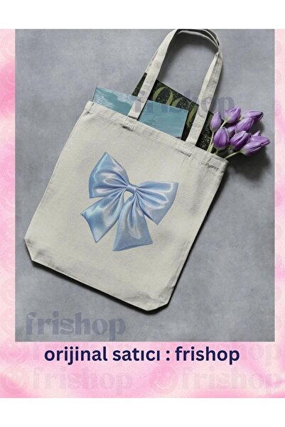 redame Bows Pinterest Kurdeleler Y2K Retro Unisex Bez Çanta Tote Bag